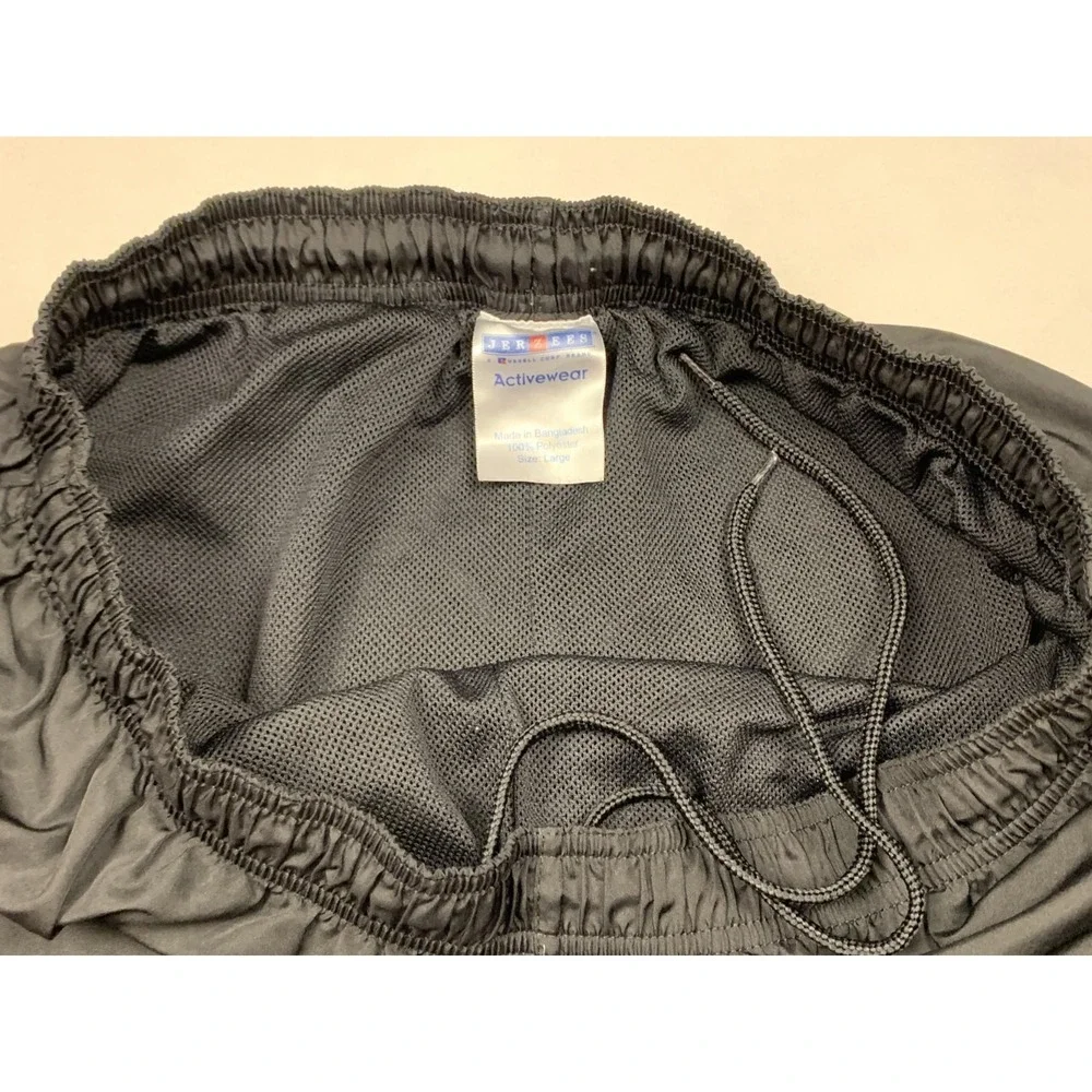 Jerzees‎ Windbreaker Pants Mens L Black Track Athletic Warm Up Pants